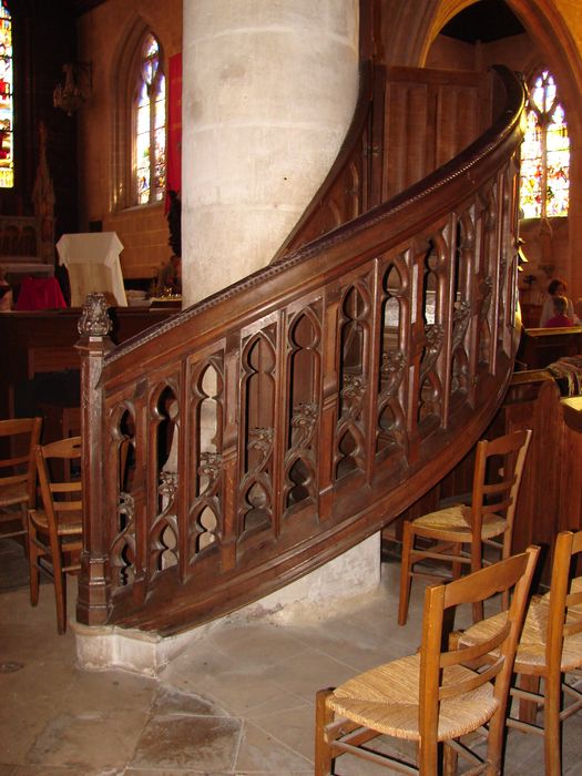 chaire à prêcher, escalier d’accès