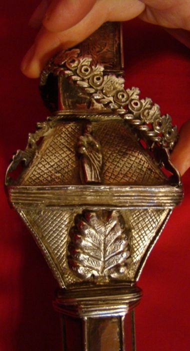 croix de procession, détail