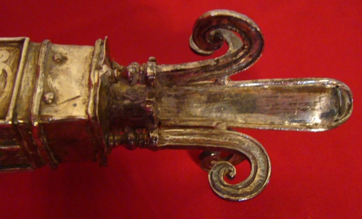 croix de procession, détail