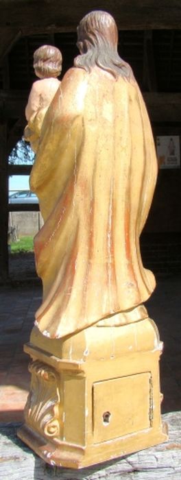 statue (statuette) : Vierge à l'Enfant (revers)