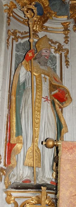 2 statues : saint Martin, saint Jacques