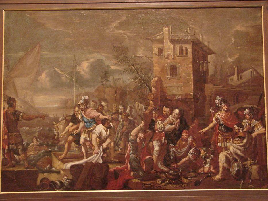 Tableau : Saint Paul dans l'île de Malte