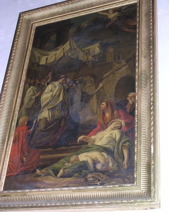 tableau : Saint Charles Borromée visitant les pestiférés de Milan