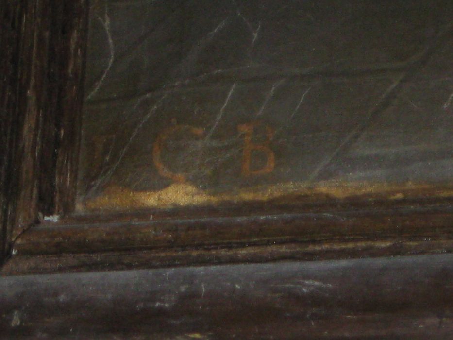 tableau : Annonciation (l’), détail des initiales