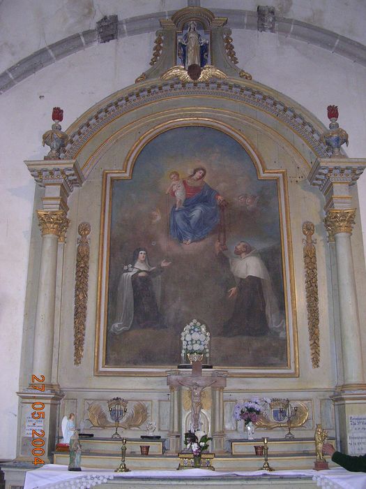 tableau : Donation du rosaire et du scapulaire