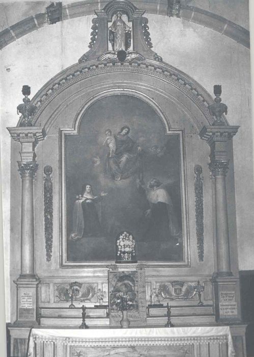 tableau : Donation du rosaire et du scapulaire