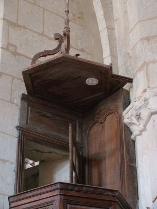 chaire à prêcher, vue partielle