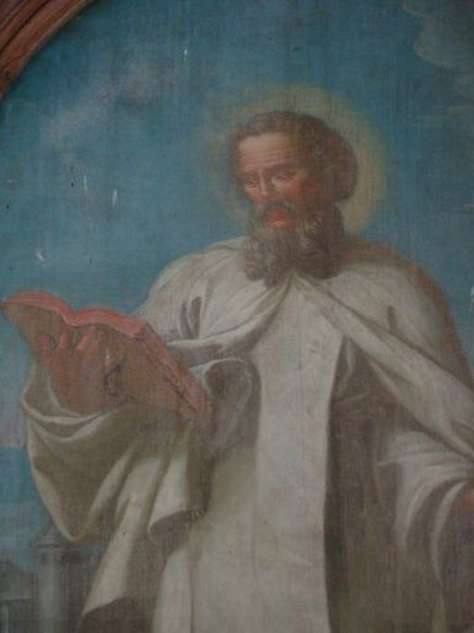 Tableau : Abbé vêtu de blanc (Saint Hymer ?)