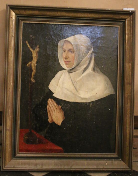tableau : portrait de religieuse