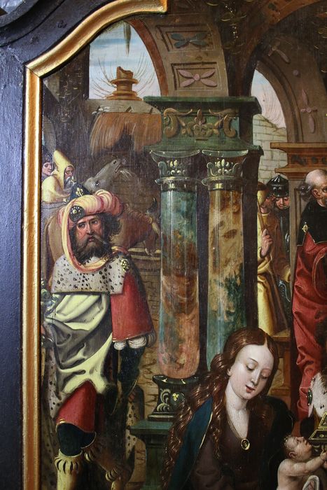 triptyque : Nativité, Adoration des Mages, Circoncision, détail