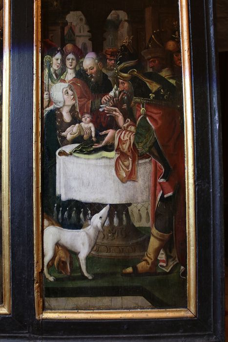 triptyque : Nativité, Adoration des Mages, Circoncision, détail
