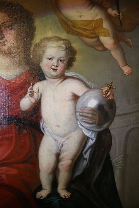 tableau : Vierge à l'Enfant, détail