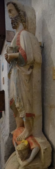 statue : saint Jean-Baptiste terrassant Hérode