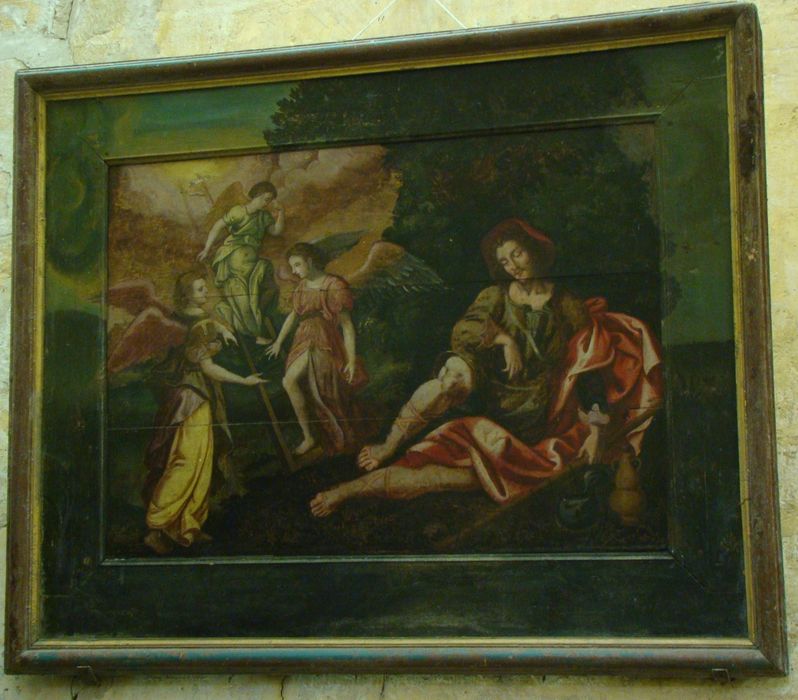 Tableau et son cadre : Songe de Jacob