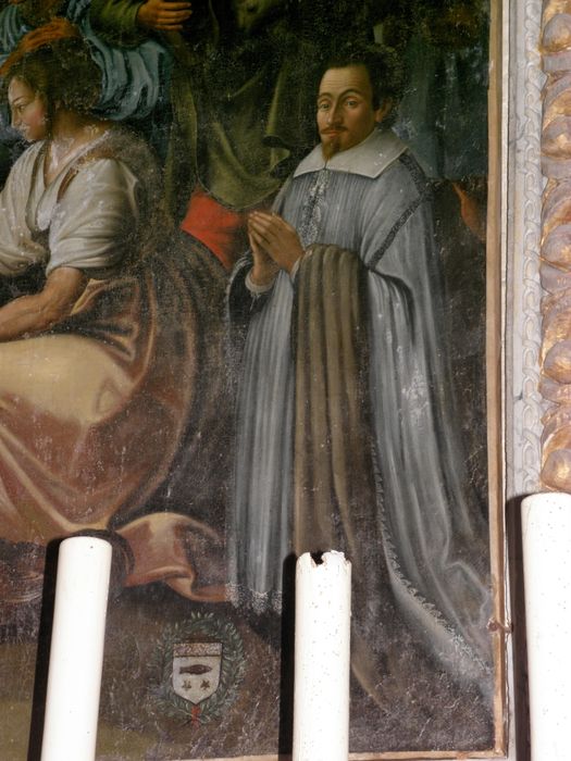tableau : Adoration des bergers, vue partielle