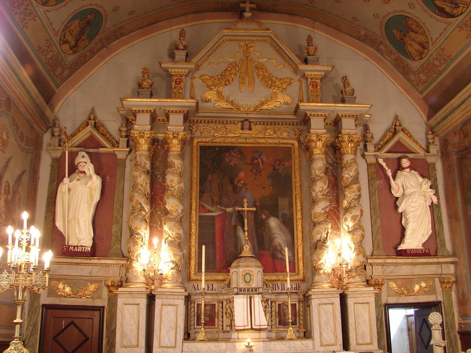 retable, tabernacle, tableau