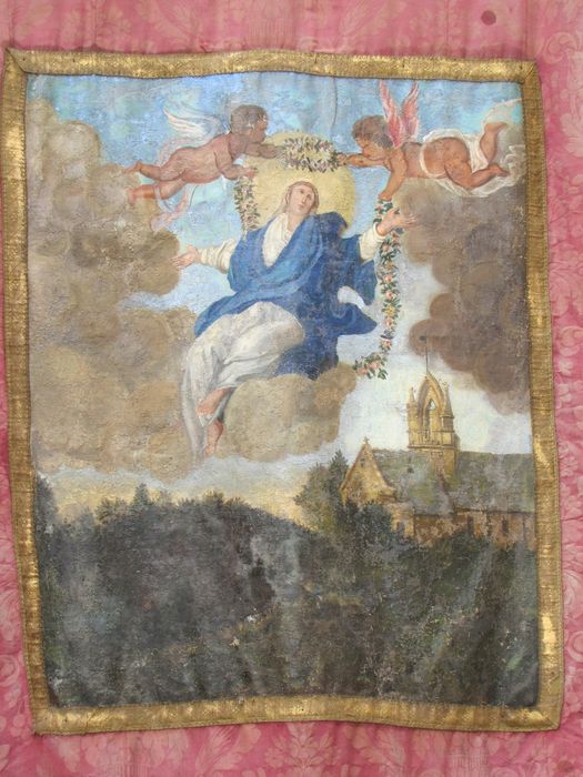 bannière de procession : Assomption de la Vierge