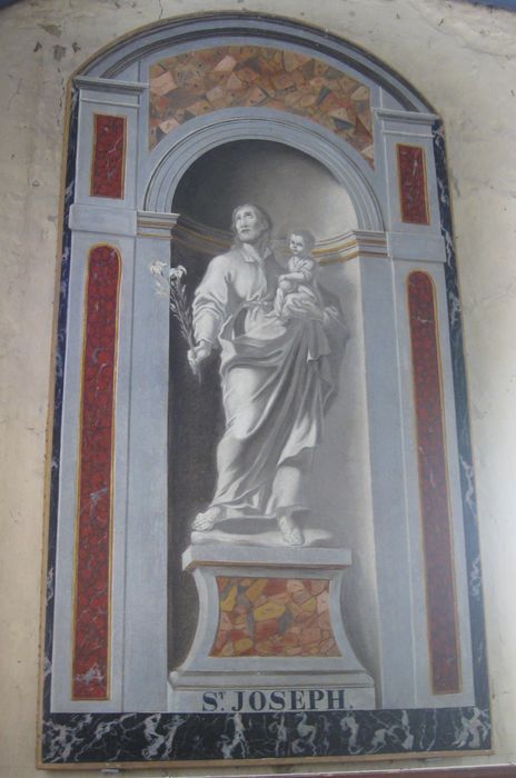 peinture monumentale : Saint Joseph et l’Enfant