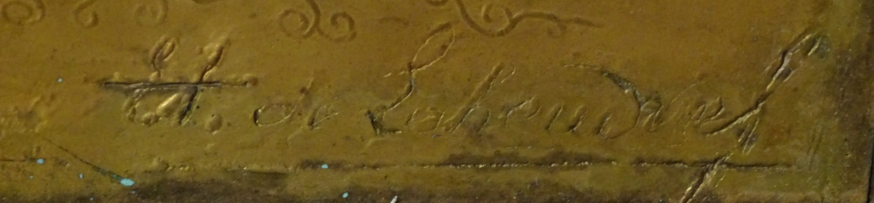 tabernacle du maître-autel, détail de la signature