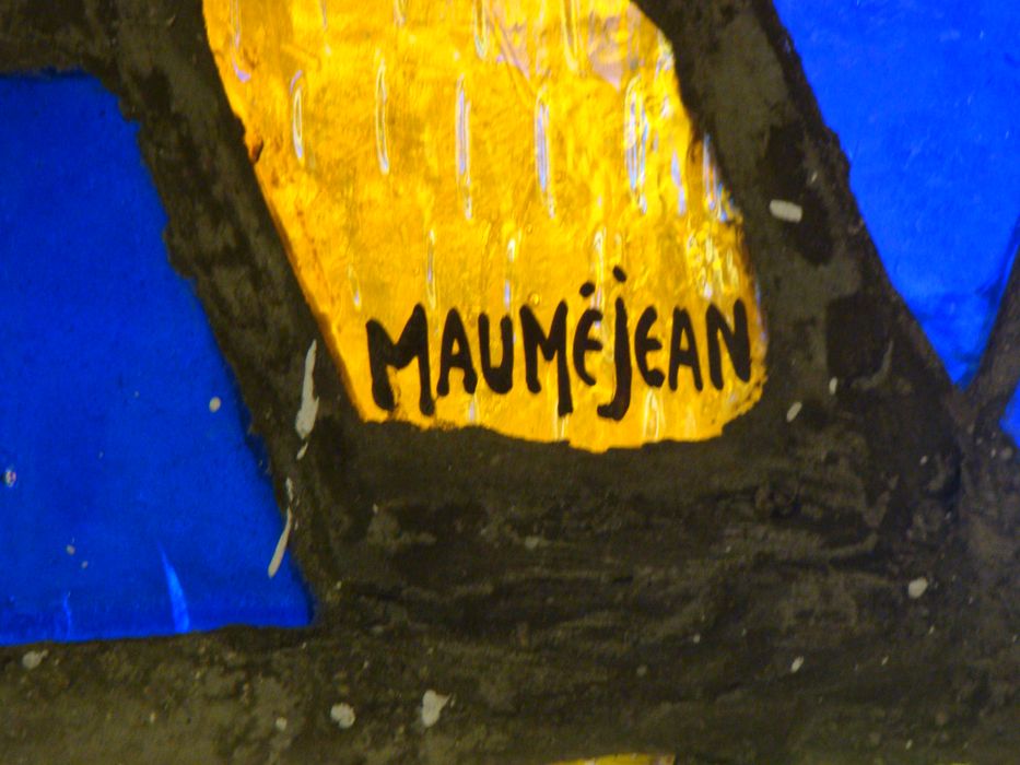 verrière, détail de la signature