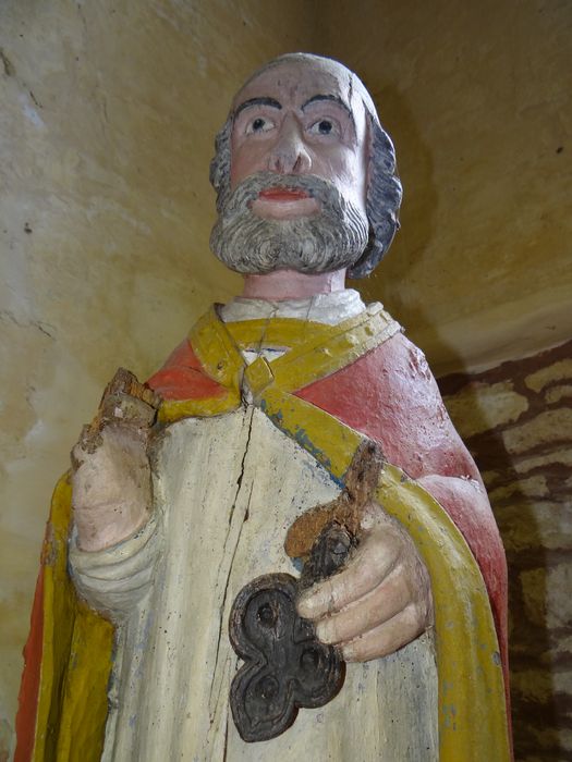 statue : Saint Pierre, vue partielle