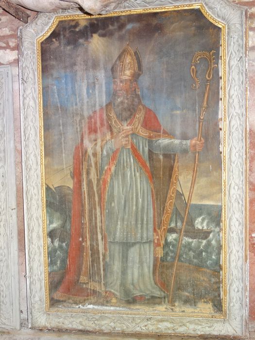 Tableau et son cadre : Saint Nicolas