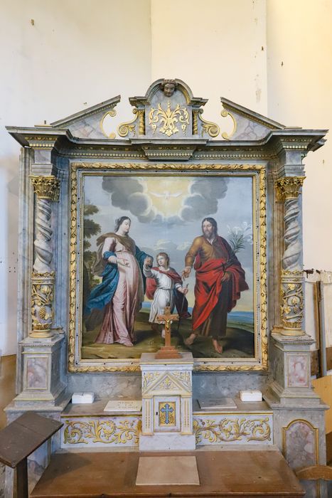 retable latéral nord, tableau : Sainte Famille