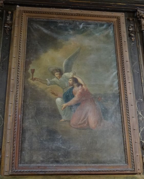 tableau du maître-autel : Jésus au jardin des Oliviers