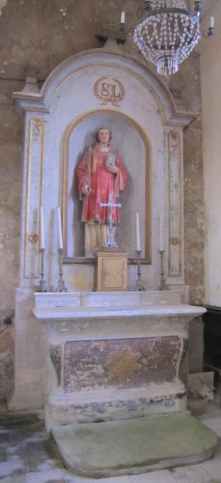 autel latéral sud, statue : Saint Laurent