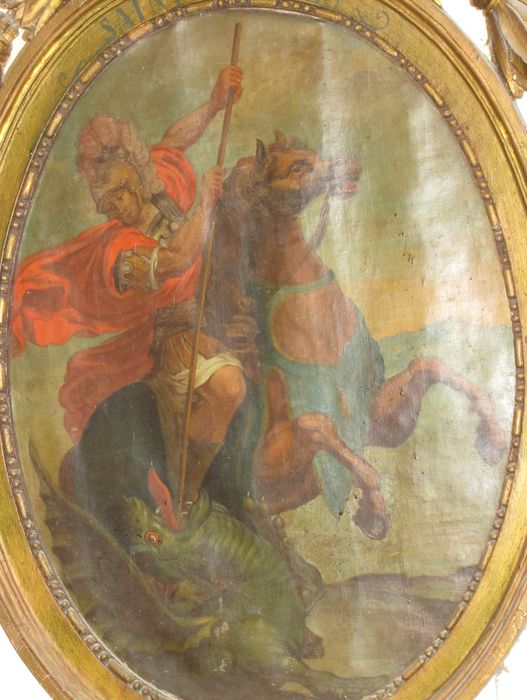 tableau : Saint Georges terrassant le dragon