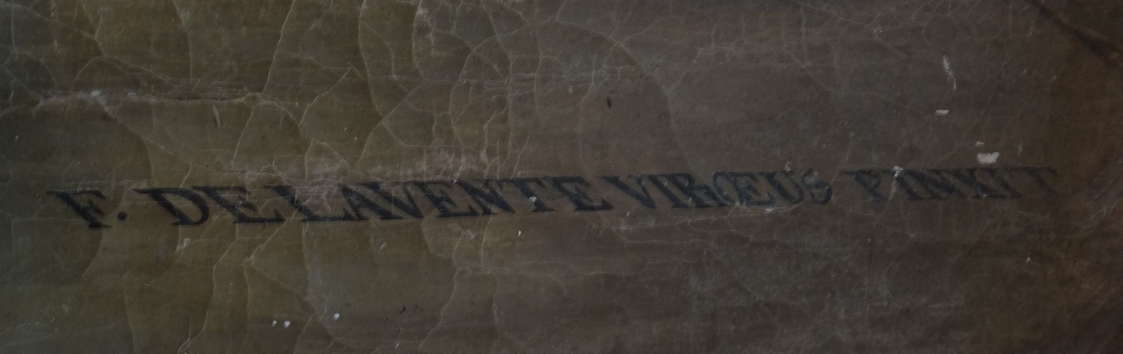 tableau : Assomption, détail de la signature