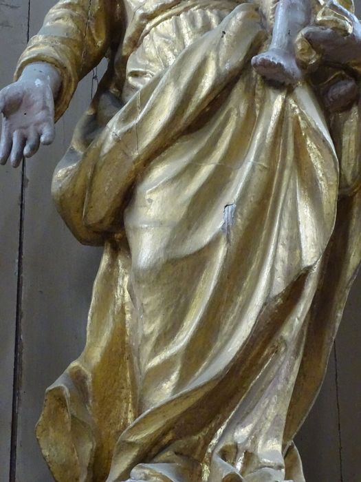 statue : Vierge à l'Enfant, détail