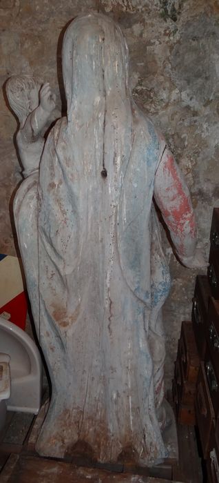 statue : Vierge à l'Enfant (revers)