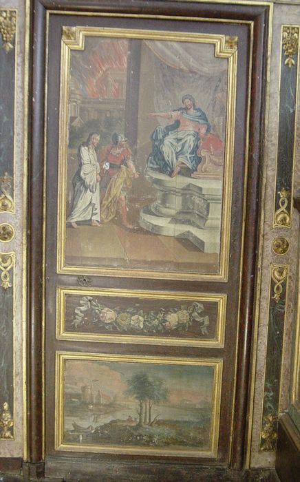 retable, détail d’un vantail de porte