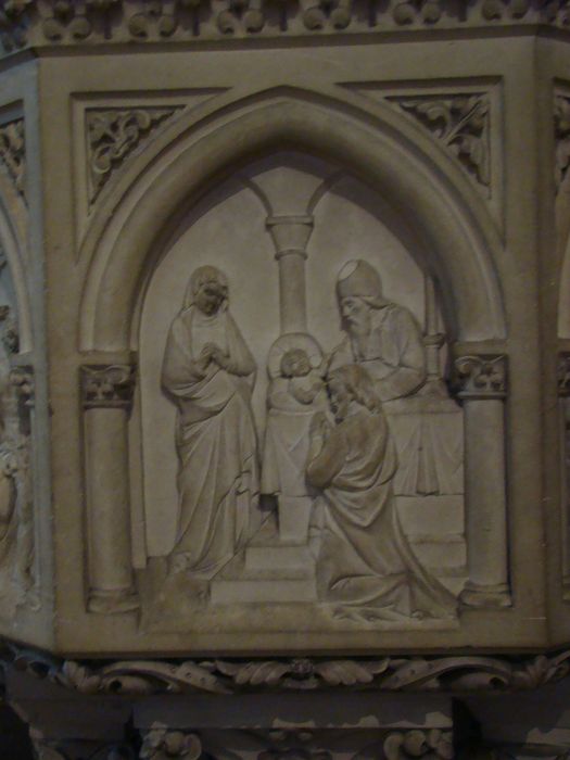 fonts baptismaux, détail