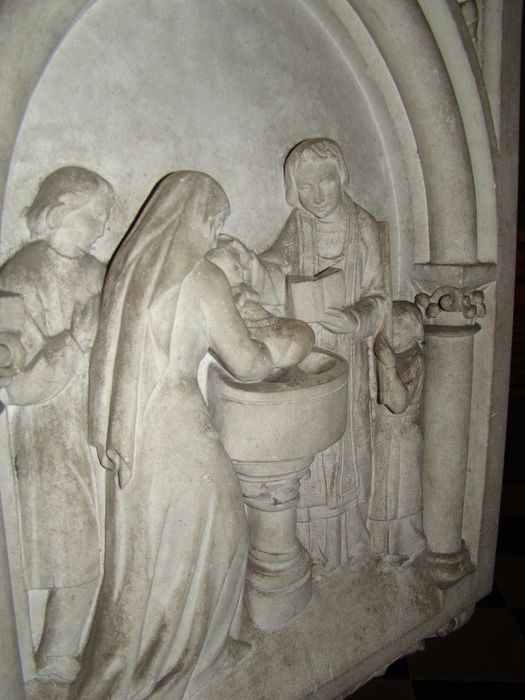 fonts baptismaux, détail