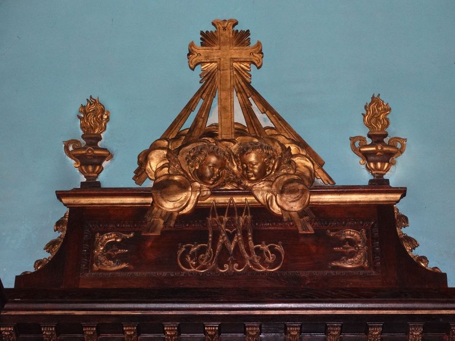 retable de l’autel latéral nord, détail