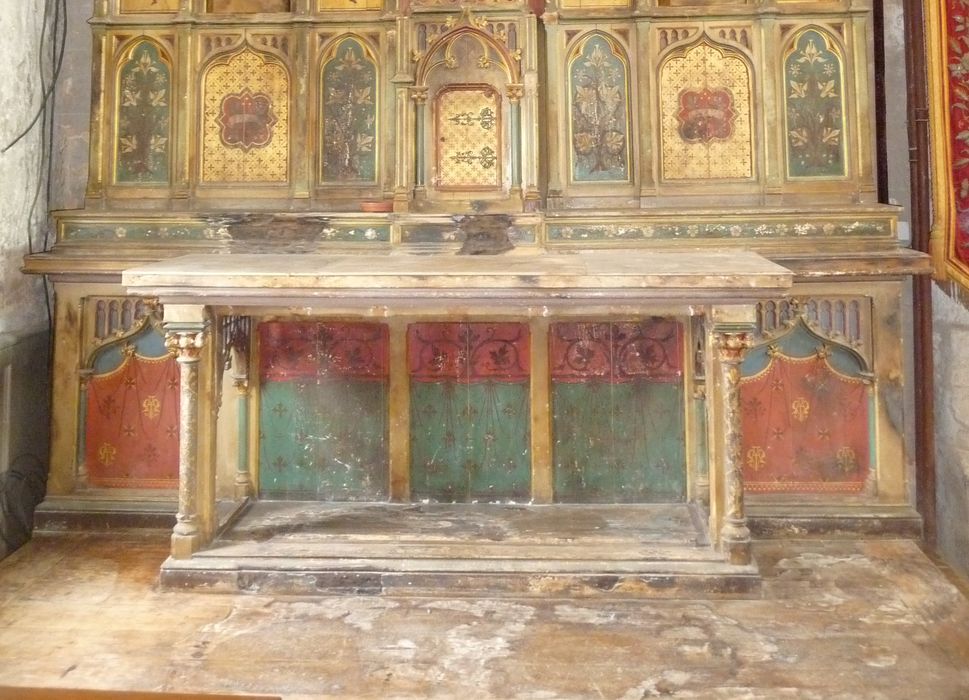 autel latéral nord, tabernacle