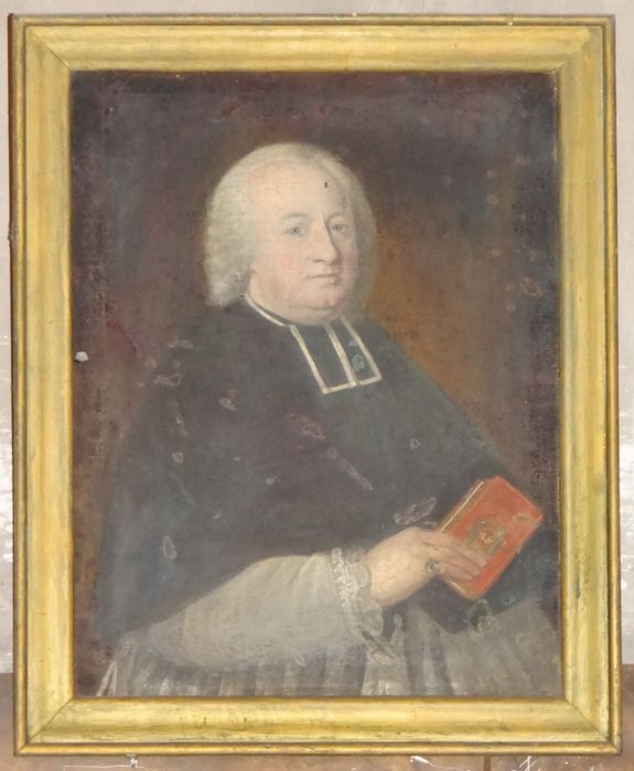 Tableau et son cadre : Ecclésiastique