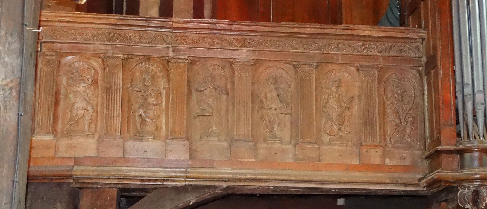 tribune d'orgue, vue partielle