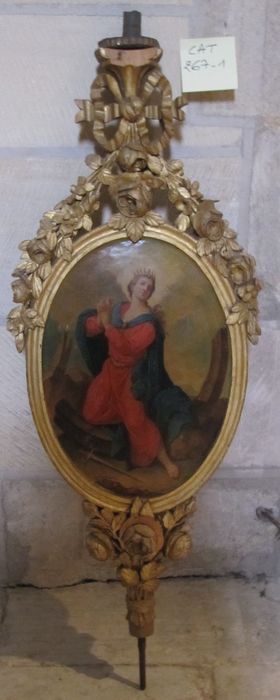 4 porte-cierge de procession (torchères de confrérie)