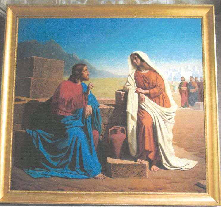 tableau : Jésus et la samaritaine