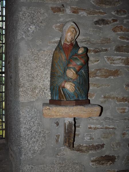 statue : Vierge à l'enfant, vue générale