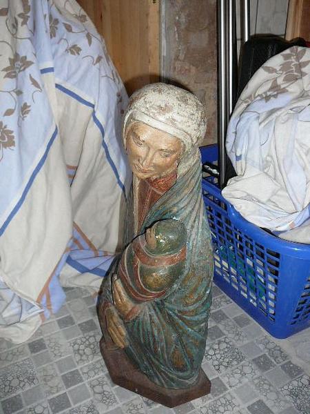 statue : Vierge à l'enfant, vue générale