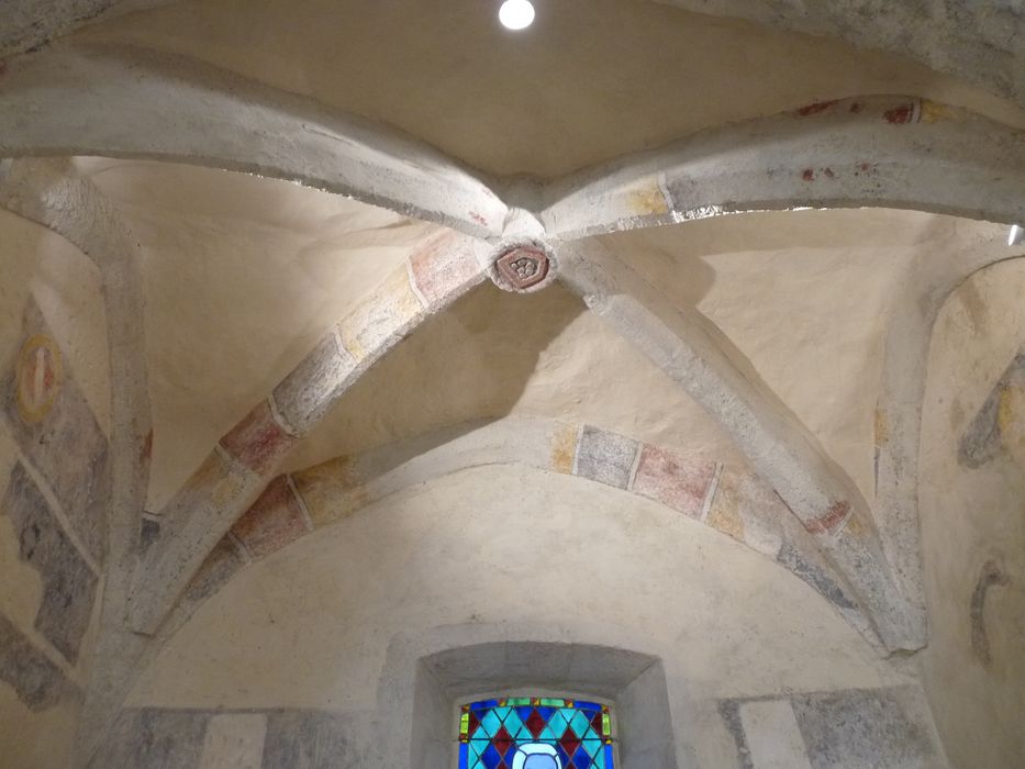 Eglise Saint-Martin : 2e chapelle latérale nord, vue générale de la voûte