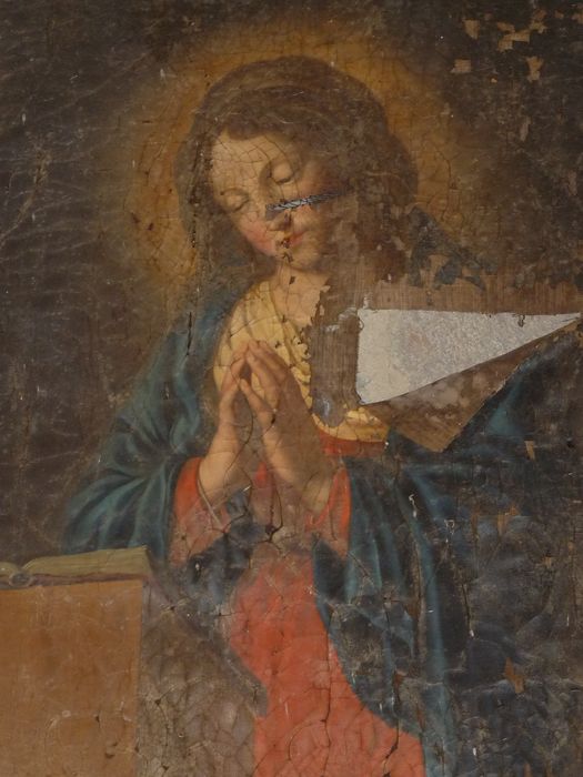 tableau : Vierge de l'Annonciation, vue partielle