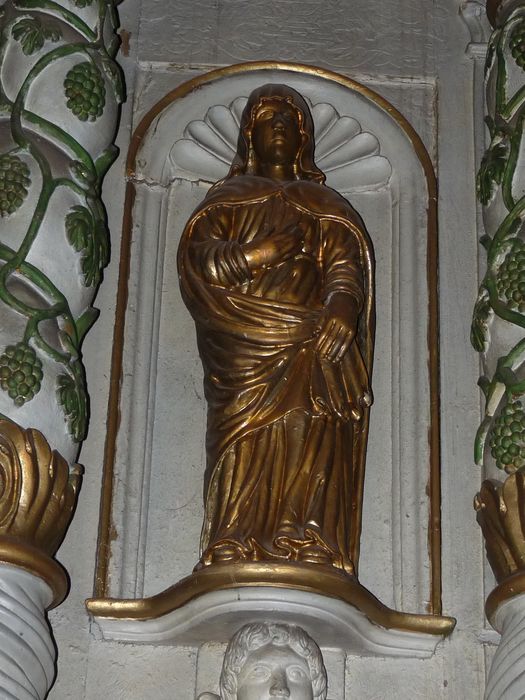 retable du maître-autel, statue : Vierge