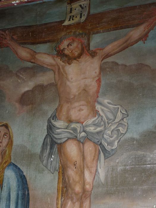 tableau : Crucifixion (la), vue partielle