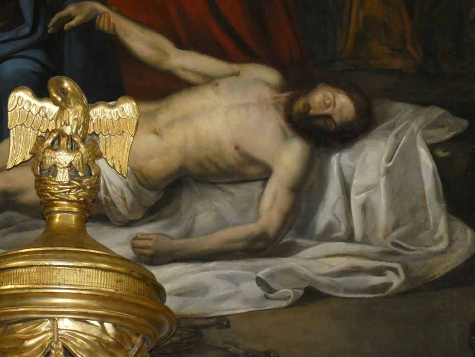 tableau : Déploration sur le Christ mort, détail