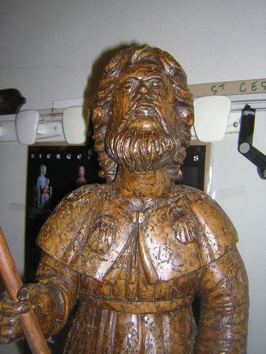 statue : Saint Roch, vue partielle